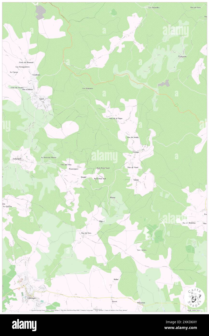 Cremps, LOT, FR, Frankreich, Occitanie, n 44 23' 20'', N 1 36' 3'', Karte, Cartascapes Map, veröffentlicht 2024. Erkunden Sie Cartascapes, eine Karte, die die vielfältigen Landschaften, Kulturen und Ökosysteme der Erde enthüllt. Reisen Sie durch Zeit und Raum und entdecken Sie die Verflechtungen der Vergangenheit, Gegenwart und Zukunft unseres Planeten. Stockfoto