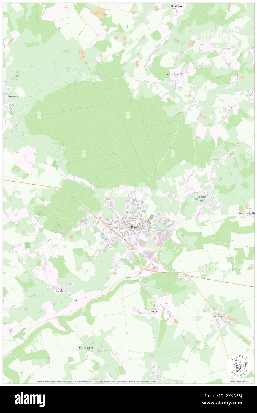 Desvres, Pas-de-Calais, FR, Frankreich, Hauts-de-France, n 50 40' 4'', N 1 50' 3'', Karte, Cartascapes Map, veröffentlicht 2024. Erkunden Sie Cartascapes, eine Karte, die die vielfältigen Landschaften, Kulturen und Ökosysteme der Erde enthüllt. Reisen Sie durch Zeit und Raum und entdecken Sie die Verflechtungen der Vergangenheit, Gegenwart und Zukunft unseres Planeten. Stockfoto