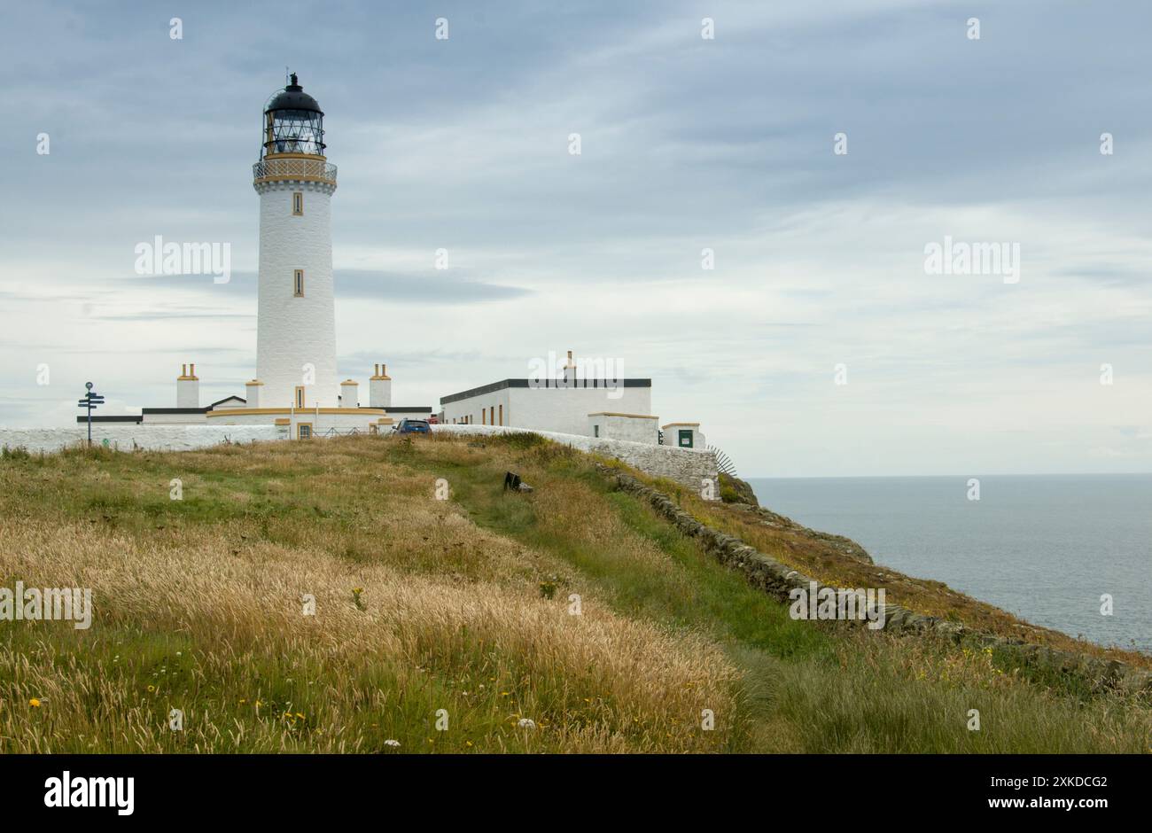 Der Leuchtturm Mull of Galloway befindet sich am südlichsten Punkt Schottlands Stockfoto