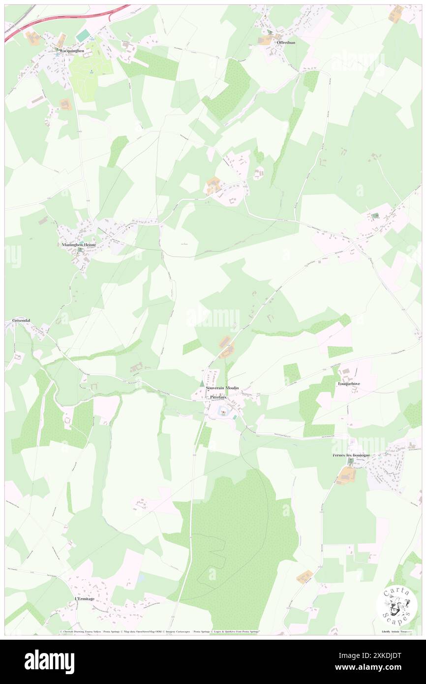 Pittefaux, Pas-de-Calais, FR, Frankreich, Hauts-de-France, n 50 45' 25'', N 1 41' 2'', Karte, Cartascapes Map, veröffentlicht 2024. Erkunden Sie Cartascapes, eine Karte, die die vielfältigen Landschaften, Kulturen und Ökosysteme der Erde enthüllt. Reisen Sie durch Zeit und Raum und entdecken Sie die Verflechtungen der Vergangenheit, Gegenwart und Zukunft unseres Planeten. Stockfoto