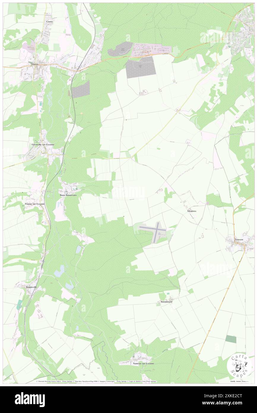 Buno-Bonnevaux, Essonne, FR, Frankreich, Île-de-France, n 48 21' 41''', N 2 23' 18''', Karte, Cartascapes Map, veröffentlicht 2024. Erkunden Sie Cartascapes, eine Karte, die die vielfältigen Landschaften, Kulturen und Ökosysteme der Erde enthüllt. Reisen Sie durch Zeit und Raum und entdecken Sie die Verflechtungen der Vergangenheit, Gegenwart und Zukunft unseres Planeten. Stockfoto