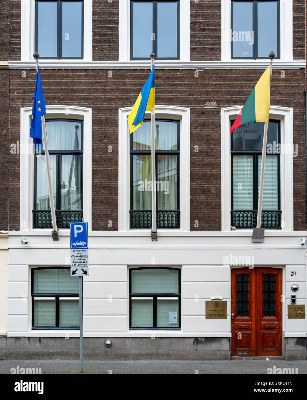 Den Haag, Niederlande, 21.07.2024, Botschaft der Republik Litauen in den Niederlanden Stockfoto