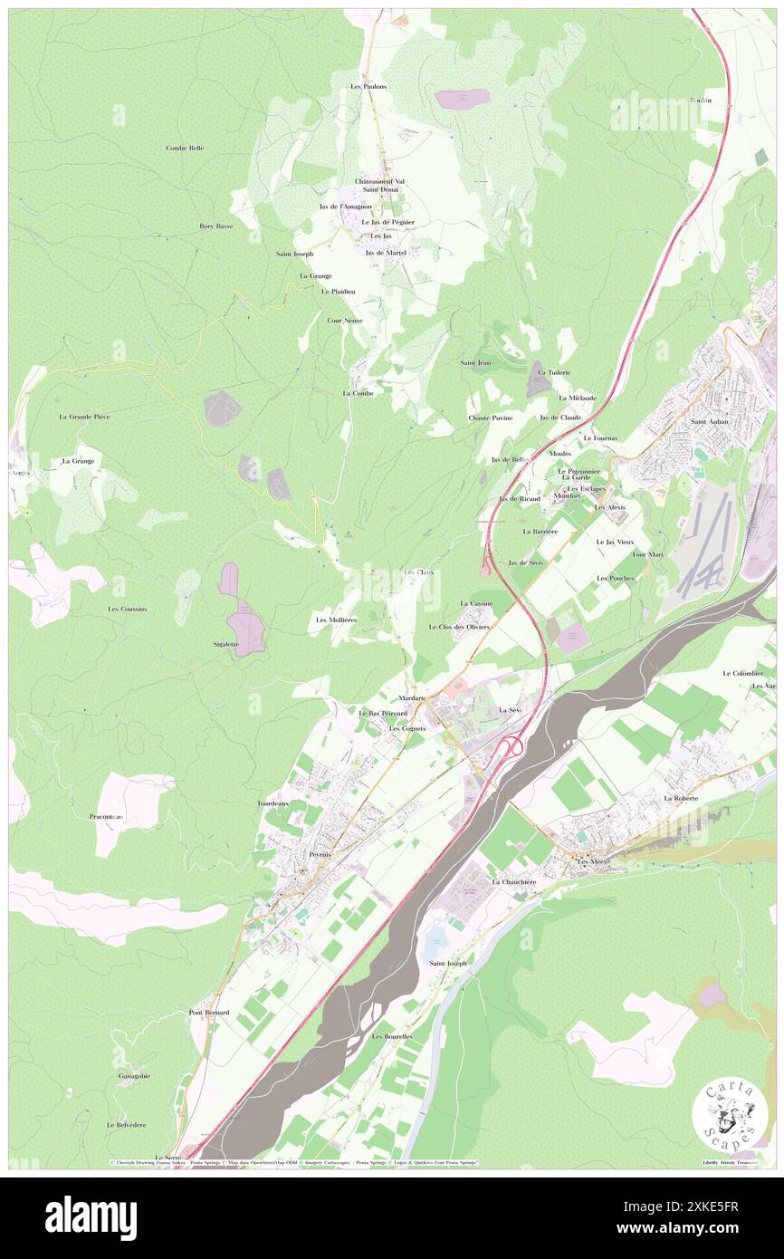 Montfort, Alpes-de-Haute-Provence, FR, Frankreich, Provence-Alpes-Côte d'Azur, n 44 3' 48''', N 5 58' 22'', Karte, Cartascapes Map, veröffentlicht 2024. Erkunden Sie Cartascapes, eine Karte, die die vielfältigen Landschaften, Kulturen und Ökosysteme der Erde enthüllt. Reisen Sie durch Zeit und Raum und entdecken Sie die Verflechtungen der Vergangenheit, Gegenwart und Zukunft unseres Planeten. Stockfoto