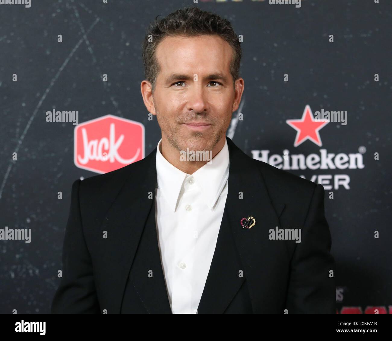 New York, New York, USA. Juli 2024. Ryan Reynolds besucht die Uraufführung von „Deadpool & Wolverine“ im David H. Koch Theater in New York. Quelle: Greg Allen/Alamy Live News. Stockfoto