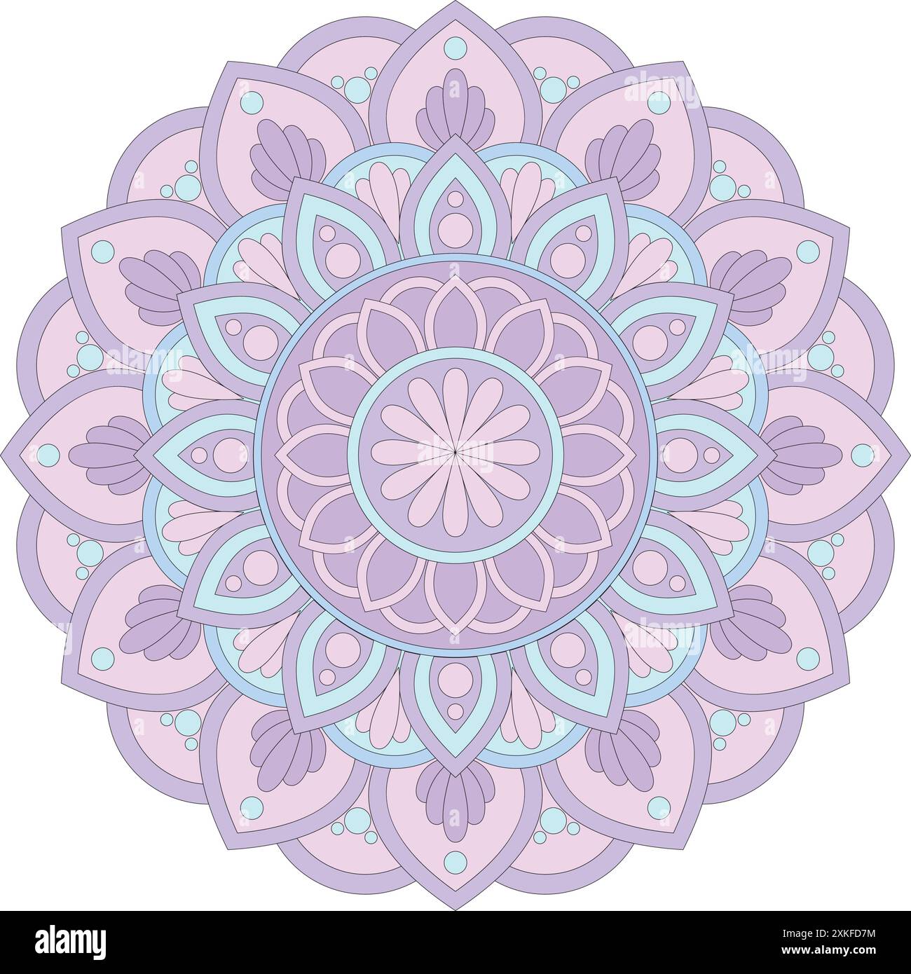 Dekoratives, Farbenfrohes Mandala-Design. Verzierung Vektor-Illustration. Stock Vektor