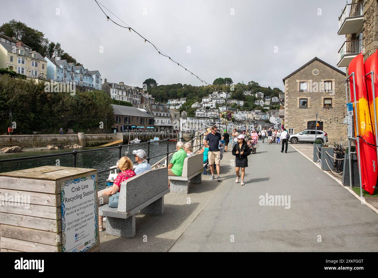 Looe Cornwall, Küstenstadt und Hafen Cornwalls, England, Großbritannien, Europa, 2023 Stockfoto