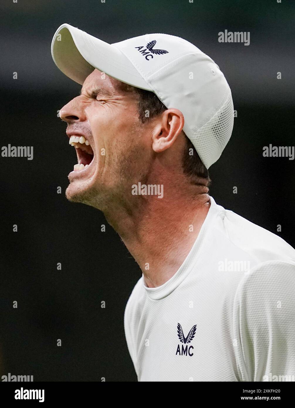 Dateifoto vom 07/23 von Andy Murray, der nach den Olympischen Spielen in diesem Sommer in den Ruhestand gehen wird, und in sozialen Medien veröffentlicht, dass er für sein „letztes Tennisturnier überhaupt“ in Paris angekommen ist. Ausgabedatum: Dienstag, 23. Juli 2024. Stockfoto