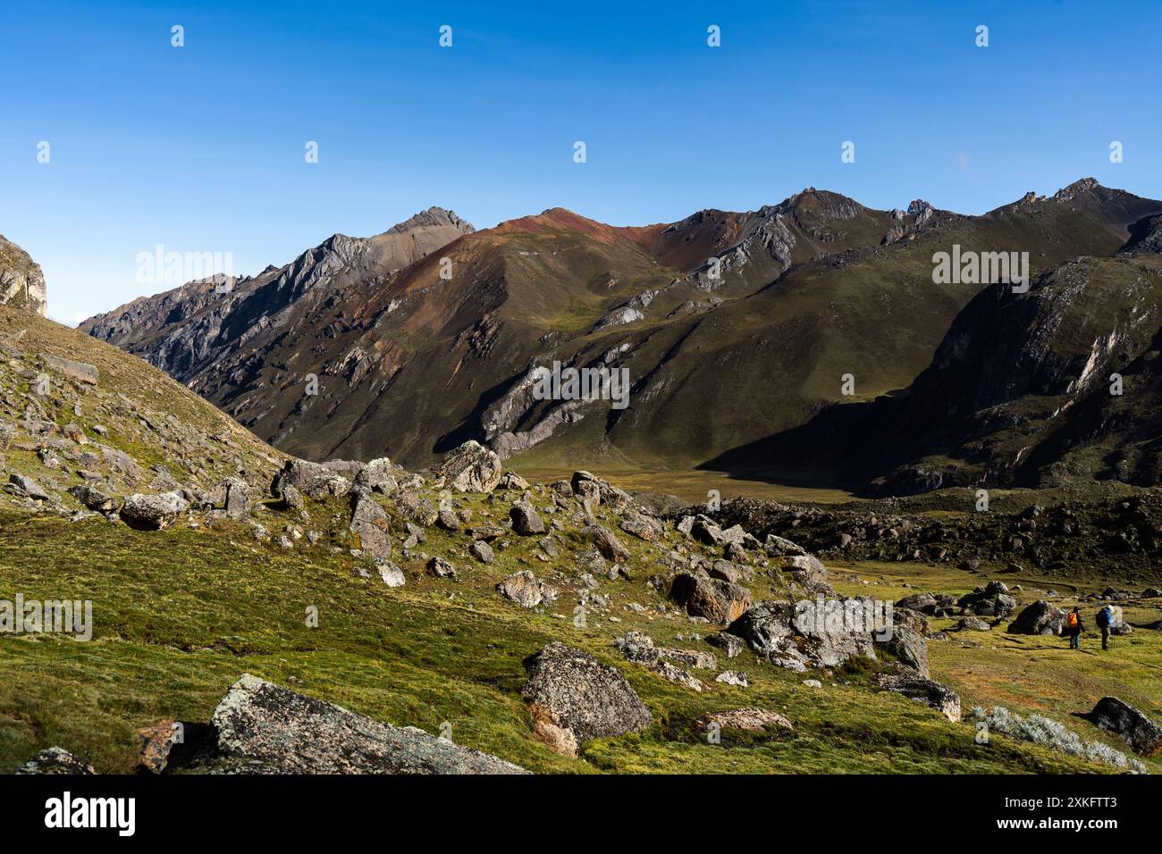 Wanderlandschaft in Peru Stockfoto