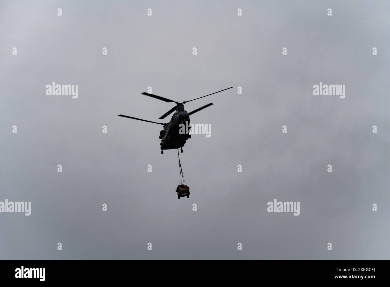 RAF Chinook Hubschrauber Sutton Sutton UK Stockfoto