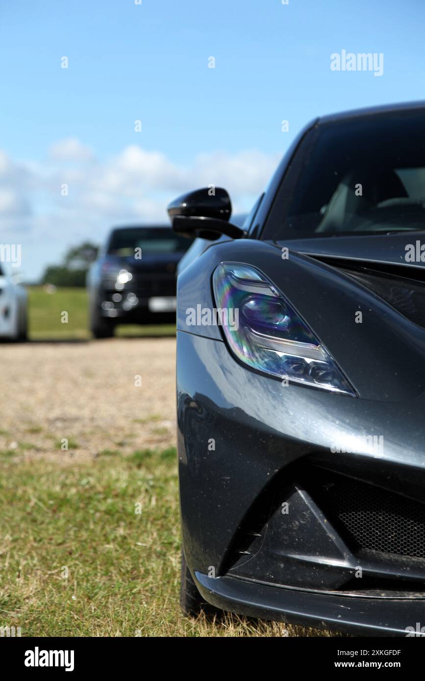 Ein Halbfoto von Lotus Evora Stockfoto