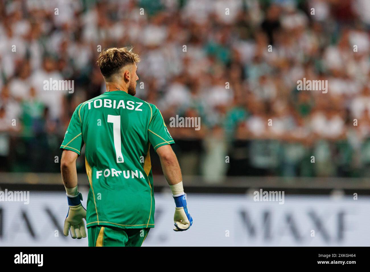 Kacper Tobiasz während des PKO BP Ekstraklasa Spiels zwischen den Teams von Legia Warszawa und Zaglebie Lubin im Stadion Miejski Legii Warszawa, Warschau, Polen Stockfoto