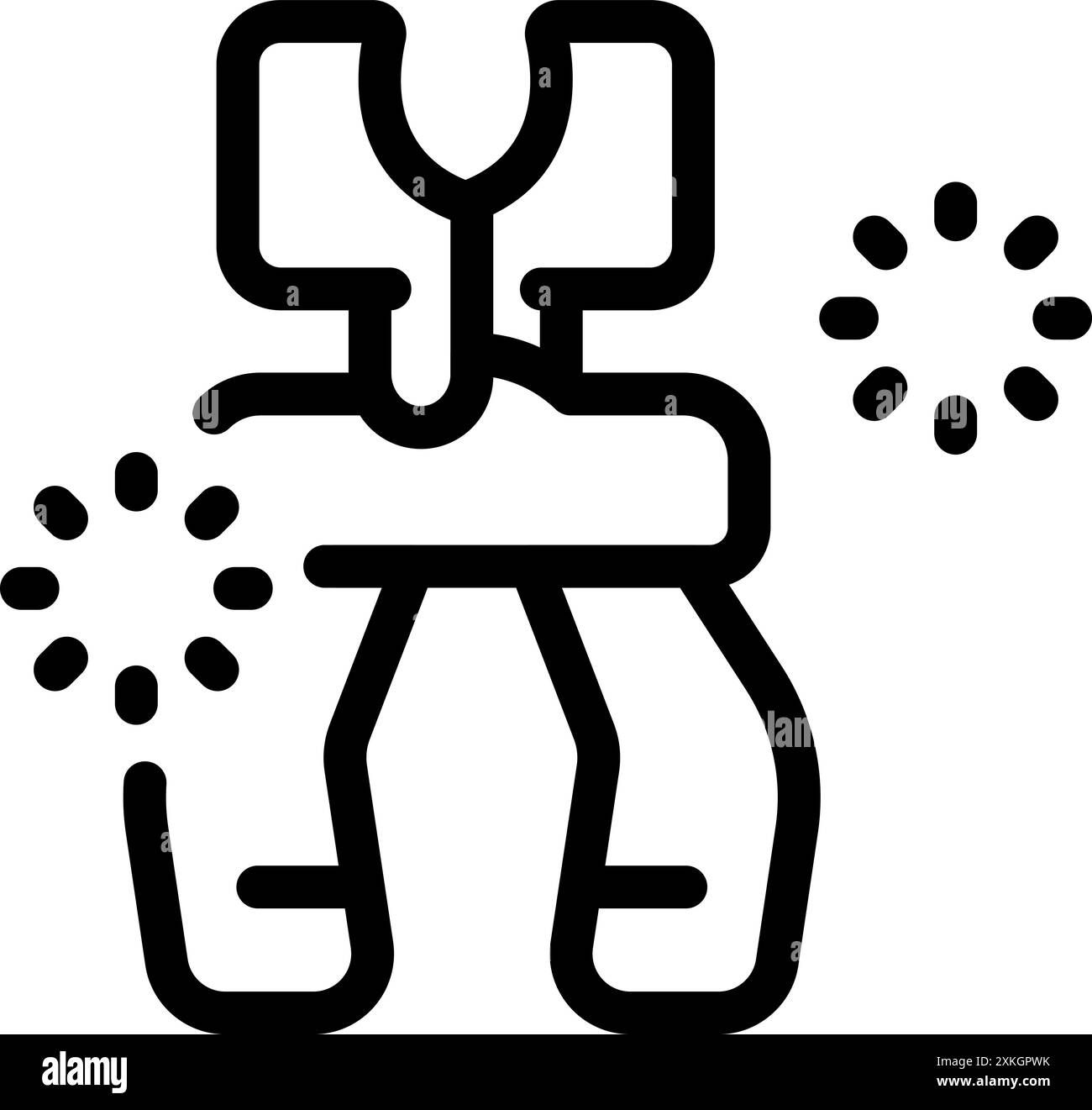 Lunar rover erforscht die Mondoberfläche, sammelt Daten und hinterlässt Spuren Stock Vektor