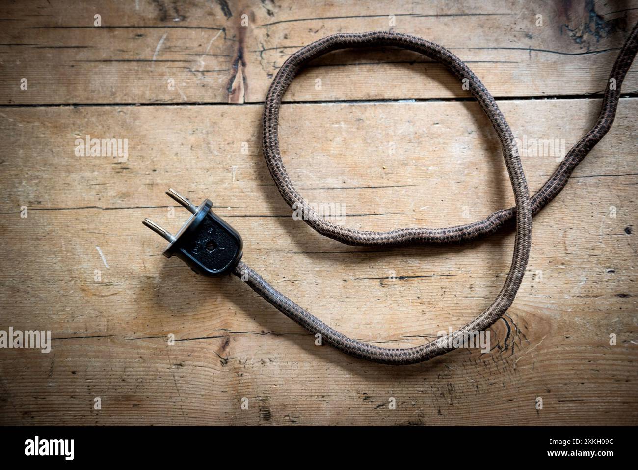 Antiker Netzstecker Stockfoto