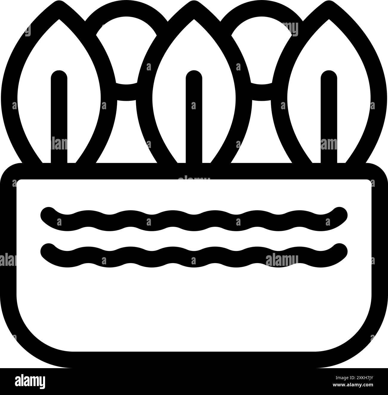 Hydroponisches System, das Pflanzen in nährstoffreichem Wasser für eine nachhaltige Landwirtschaft anbaut Stock Vektor