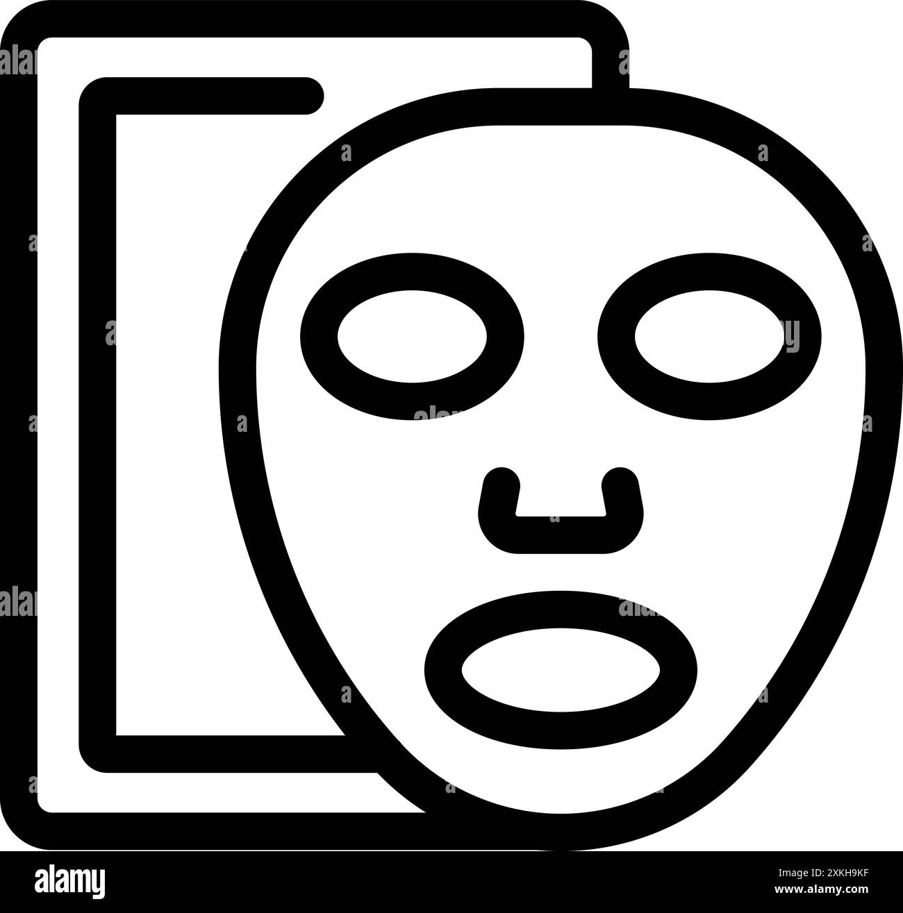 Smartphone für Gesichtserkennung mit künstlicher Intelligenz Stock Vektor