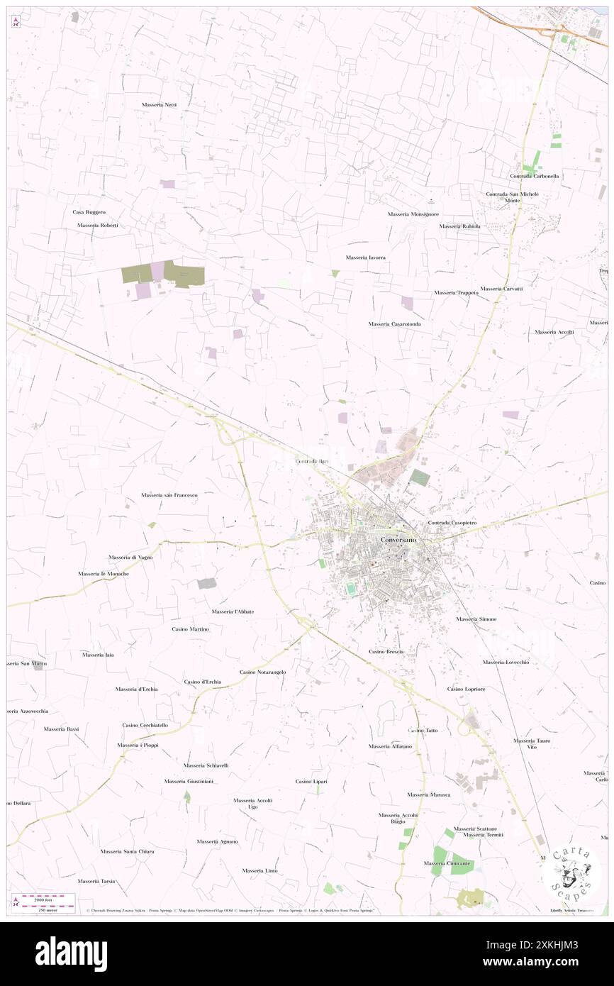 Frantoio Pietre, Bari, IT, Italien, Apulien, n 40 58' 42'', N 17 5' 59'', Karte, Cartascapes Map, veröffentlicht 2024. Erkunden Sie Cartascapes, eine Karte, die die vielfältigen Landschaften, Kulturen und Ökosysteme der Erde enthüllt. Reisen Sie durch Zeit und Raum und entdecken Sie die Verflechtungen der Vergangenheit, Gegenwart und Zukunft unseres Planeten. Stockfoto