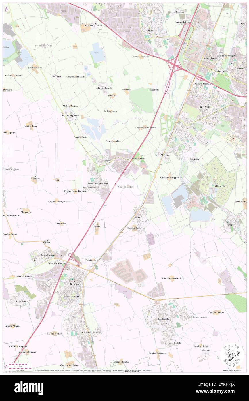 Casiglio, Città metropolitana di Milano, IT, Italien, Lombardei, N 45 21' 35'', N 9 7' 15''', Karte, Cartascapes Map, veröffentlicht 2024. Erkunden Sie Cartascapes, eine Karte, die die vielfältigen Landschaften, Kulturen und Ökosysteme der Erde enthüllt. Reisen Sie durch Zeit und Raum und entdecken Sie die Verflechtungen der Vergangenheit, Gegenwart und Zukunft unseres Planeten. Stockfoto