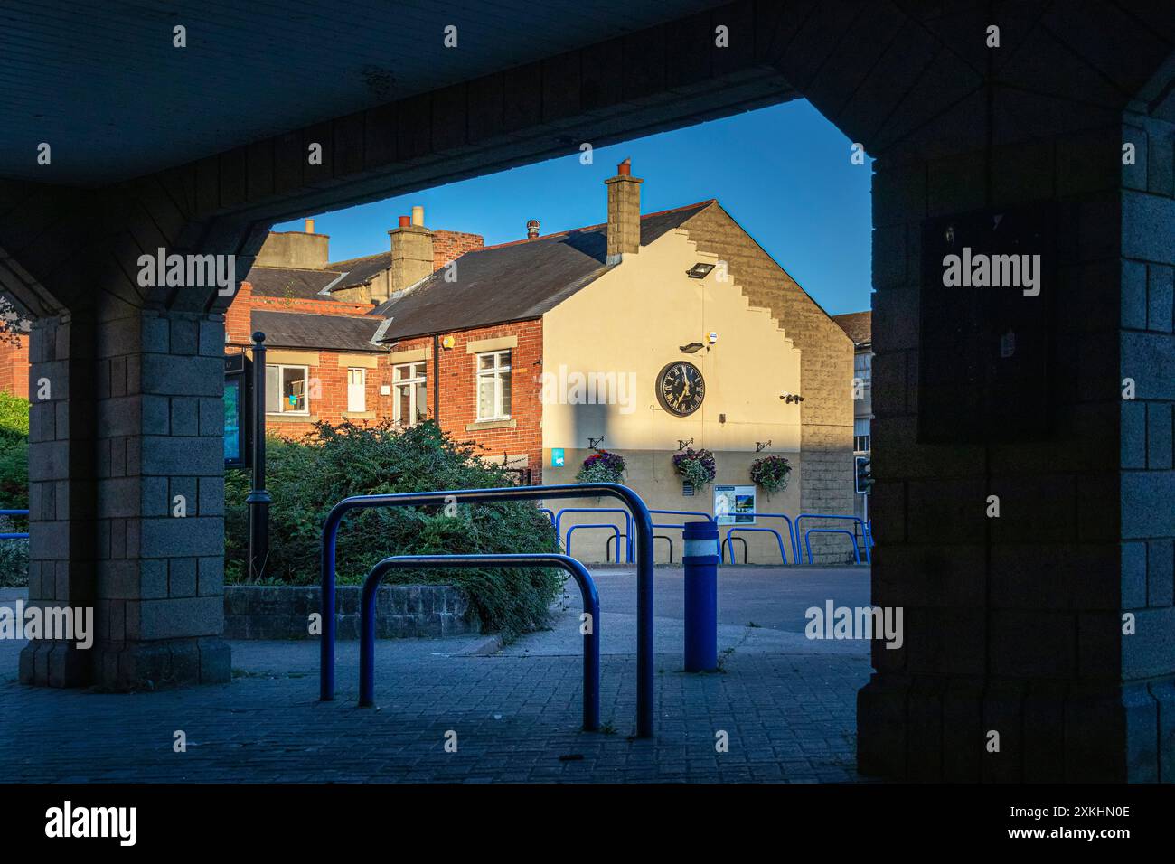 Alnwick, eine Marktstadt in Northumberland, England. Stockfoto