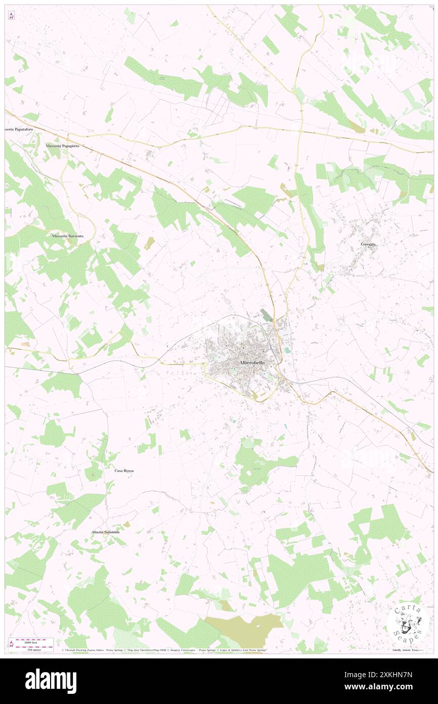 Sovrano, Bari, IT, Italien, Apulien, n 40 47' 23'', N 17 13' 48'', Karte, Cartascapes Map, veröffentlicht 2024. Erkunden Sie Cartascapes, eine Karte, die die vielfältigen Landschaften, Kulturen und Ökosysteme der Erde enthüllt. Reisen Sie durch Zeit und Raum und entdecken Sie die Verflechtungen der Vergangenheit, Gegenwart und Zukunft unseres Planeten. Stockfoto