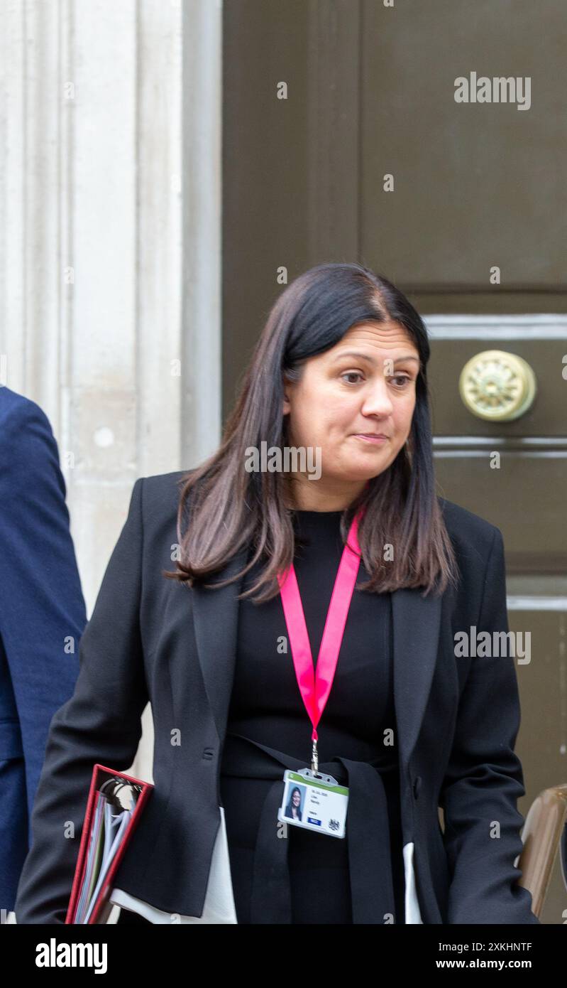 London, 23. Juli 2024 LISA NANDY Secretary of State for Culture, Media and Sport, gesehen in Whitehall Credit: Richard Lincoln/Alamy Live News Stockfoto