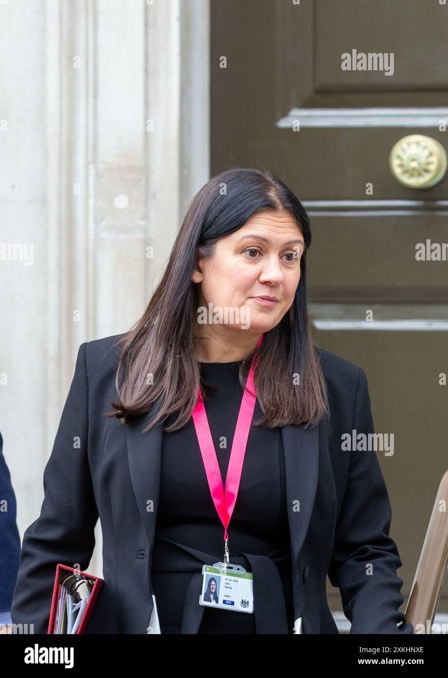 London, 23. Juli 2024 LISA NANDY Secretary of State for Culture, Media and Sport, gesehen in Whitehall Credit: Richard Lincoln/Alamy Live News Stockfoto