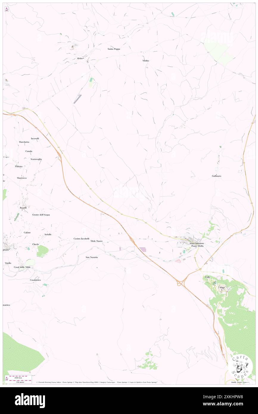 Colle Alto, Provincia di Frosinone, IT, Italien, Latium, n 41 38' 53''', N 13 45' 46''', Karte, Cartascapes Map, veröffentlicht 2024. Erkunden Sie Cartascapes, eine Karte, die die vielfältigen Landschaften, Kulturen und Ökosysteme der Erde enthüllt. Reisen Sie durch Zeit und Raum und entdecken Sie die Verflechtungen der Vergangenheit, Gegenwart und Zukunft unseres Planeten. Stockfoto