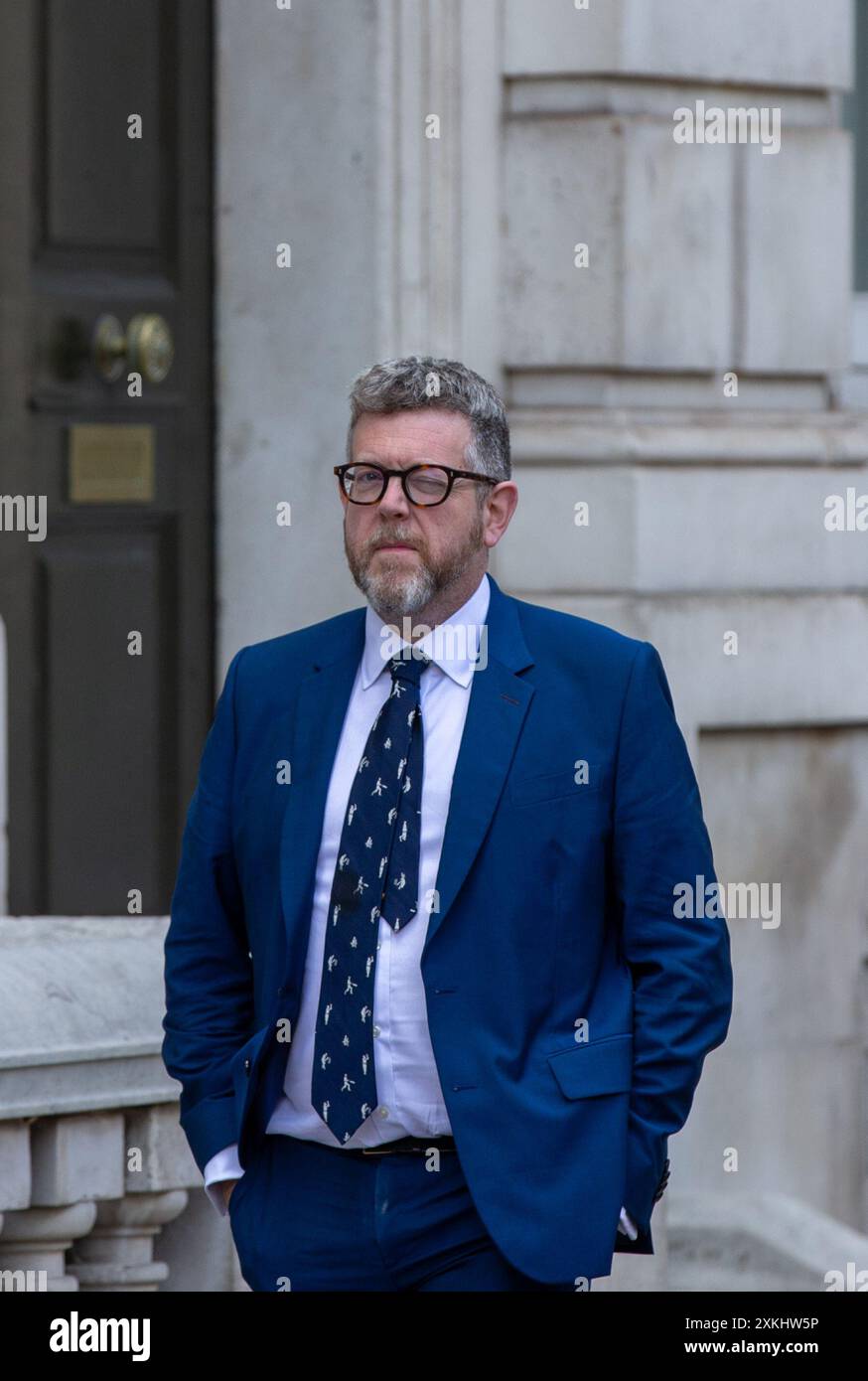 London, Großbritannien. Juli 2024. Matthew Doyle Direktor der Kommunikation gesehen Walking in Whitehall Credit: Richard Lincoln/Alamy Live News Stockfoto