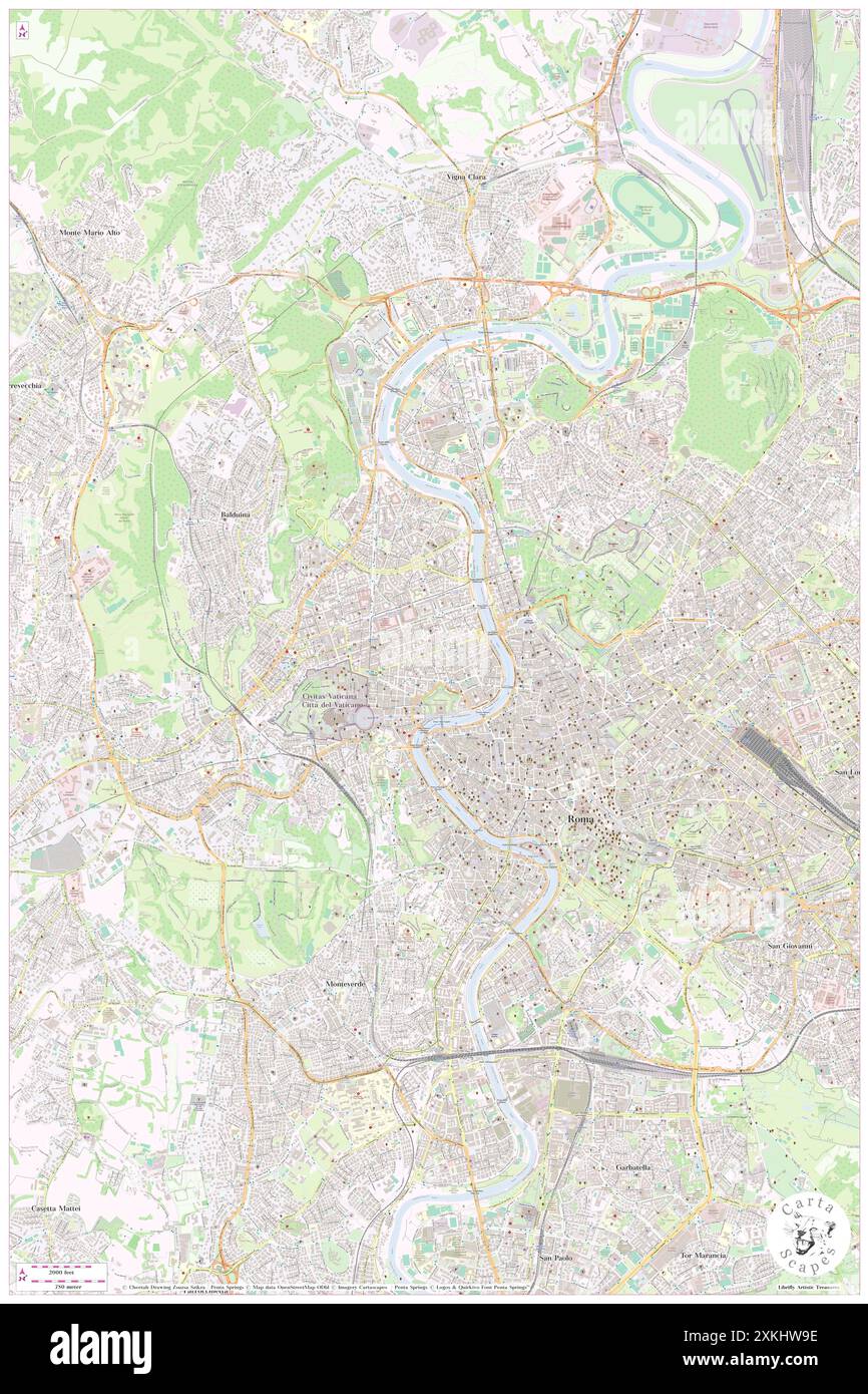 Residenza Cola di Rienzo (S Peter und Vatikanmuseum), Città metropolitana di Roma Capitale, IT, Italien, Latium, N 41 54' 29'', N 12 27' 56''', Karte, Karte, Karte von Cartascapes Map, veröffentlicht 2024. Erkunden Sie Cartascapes, eine Karte, die die vielfältigen Landschaften, Kulturen und Ökosysteme der Erde enthüllt. Reisen Sie durch Zeit und Raum und entdecken Sie die Verflechtungen der Vergangenheit, Gegenwart und Zukunft unseres Planeten. Stockfoto