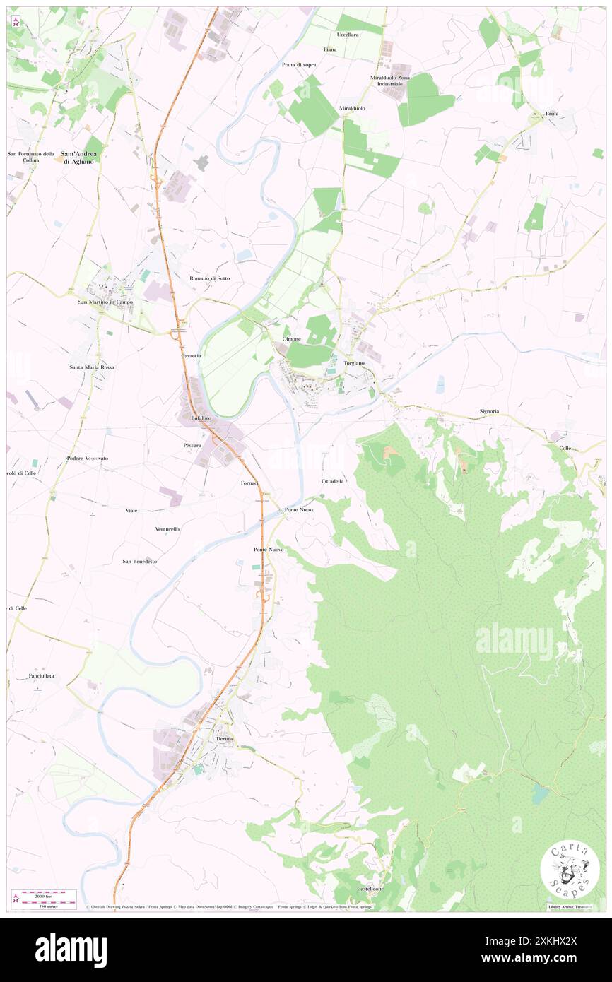 Fiume Chiascio, IT, Italien, Umbrien, N 43 1' 0'', N 12 25' 59''', Karte, Cartascapes Map, veröffentlicht 2024. Erkunden Sie Cartascapes, eine Karte, die die vielfältigen Landschaften, Kulturen und Ökosysteme der Erde enthüllt. Reisen Sie durch Zeit und Raum und entdecken Sie die Verflechtungen der Vergangenheit, Gegenwart und Zukunft unseres Planeten. Stockfoto