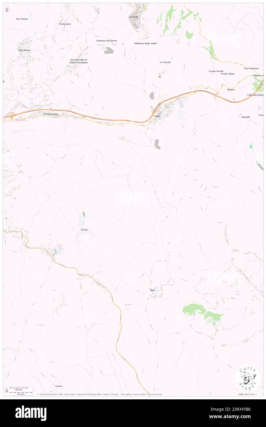 Noci, Provincia di Frosinone, IT, Italien, Latium, n 41 38' 18'', N 13 25' 2'', Karte, Cartascapes Map, veröffentlicht 2024. Erkunden Sie Cartascapes, eine Karte, die die vielfältigen Landschaften, Kulturen und Ökosysteme der Erde enthüllt. Reisen Sie durch Zeit und Raum und entdecken Sie die Verflechtungen der Vergangenheit, Gegenwart und Zukunft unseres Planeten. Stockfoto