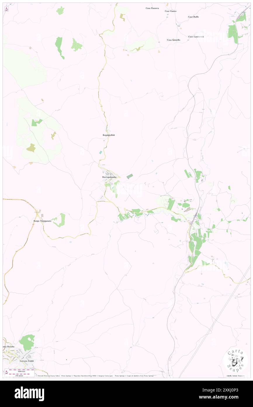 Roccapalumba, Palermo, IT, Italien, Sizilien, n 37 48' 21'', N 13 38' 18'', Karte, Cartascapes Map, veröffentlicht 2024. Erkunden Sie Cartascapes, eine Karte, die die vielfältigen Landschaften, Kulturen und Ökosysteme der Erde enthüllt. Reisen Sie durch Zeit und Raum und entdecken Sie die Verflechtungen der Vergangenheit, Gegenwart und Zukunft unseres Planeten. Stockfoto