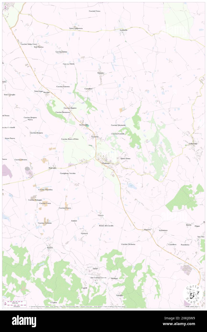 Castello di Pralormo, Turin, IT, Italien, Piemont, n 44 51' 45''', N 7 54' 0'', Karte, Cartascapes Map, veröffentlicht 2024. Erkunden Sie Cartascapes, eine Karte, die die vielfältigen Landschaften, Kulturen und Ökosysteme der Erde enthüllt. Reisen Sie durch Zeit und Raum und entdecken Sie die Verflechtungen der Vergangenheit, Gegenwart und Zukunft unseres Planeten. Stockfoto