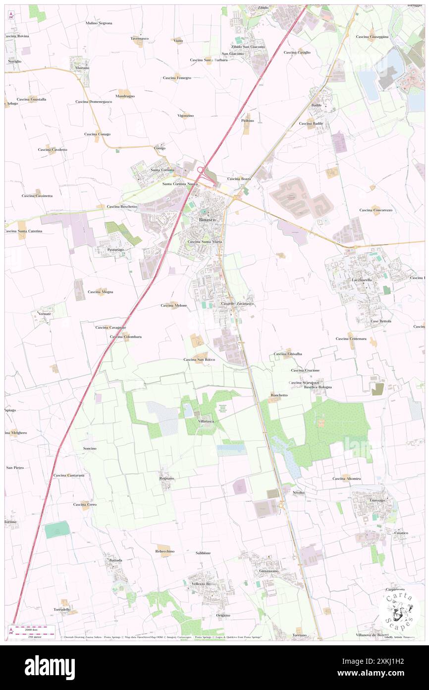 Casarile, Città metropolitana di Milano, IT, Italien, Lombardei, N 45 19' 0''', N 9 6' 13''', Karte, Cartascapes Map, veröffentlicht 2024. Erkunden Sie Cartascapes, eine Karte, die die vielfältigen Landschaften, Kulturen und Ökosysteme der Erde enthüllt. Reisen Sie durch Zeit und Raum und entdecken Sie die Verflechtungen der Vergangenheit, Gegenwart und Zukunft unseres Planeten. Stockfoto