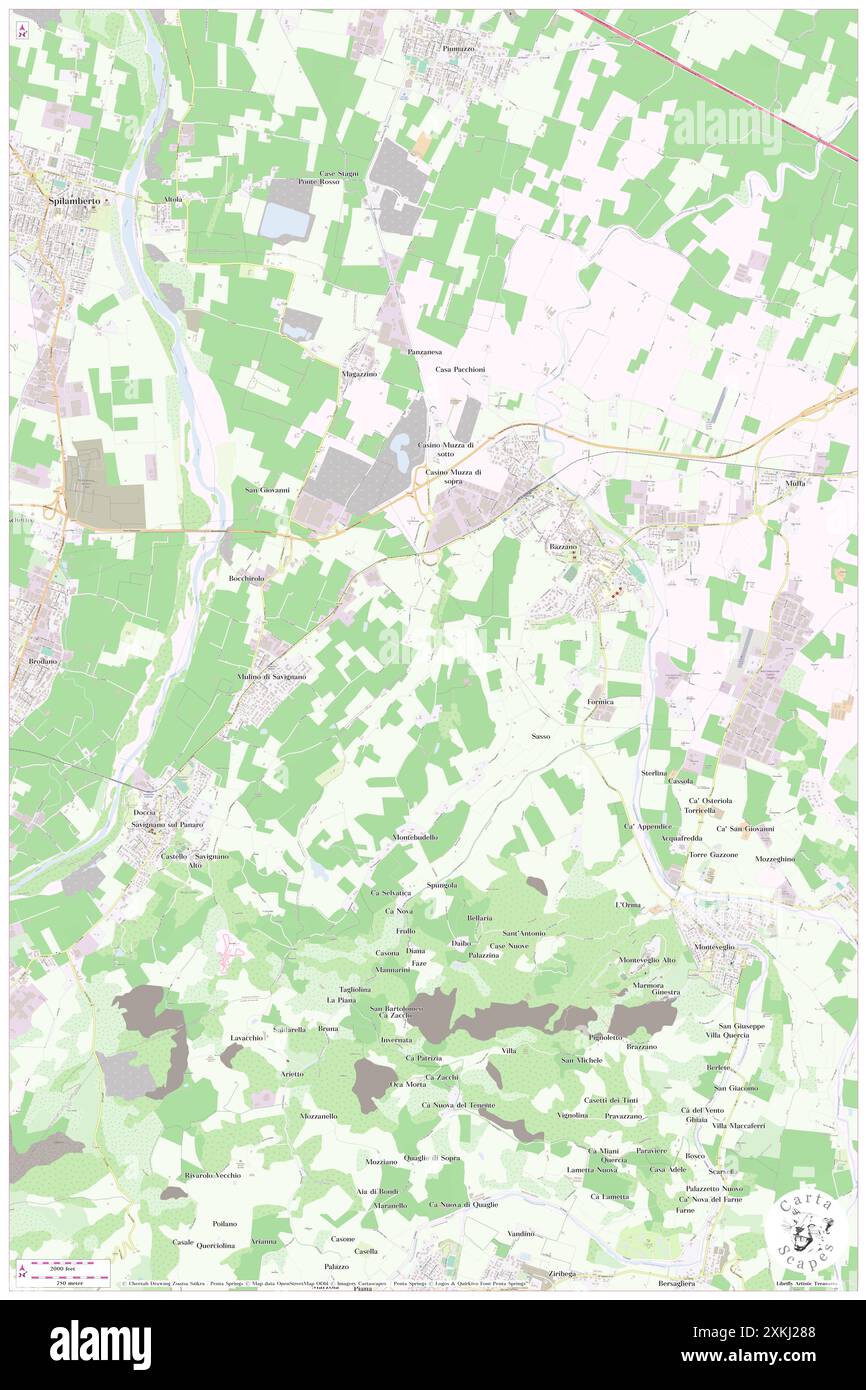 Motta, Bologna, IT, Italien, Emilia-Romagna, n 44 29' 43''', N 11 4' 0'', Karte, Cartascapes Map, veröffentlicht 2024. Erkunden Sie Cartascapes, eine Karte, die die vielfältigen Landschaften, Kulturen und Ökosysteme der Erde enthüllt. Reisen Sie durch Zeit und Raum und entdecken Sie die Verflechtungen der Vergangenheit, Gegenwart und Zukunft unseres Planeten. Stockfoto