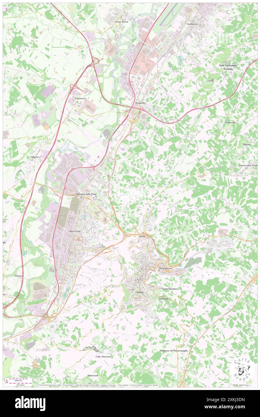 Solferino, Provincia di Chieti, IT, Italien, Abruzzen, n 42 22' 23'', N 14 9' 44'', Karte, Cartascapes Map, veröffentlicht 2024. Erkunden Sie Cartascapes, eine Karte, die die vielfältigen Landschaften, Kulturen und Ökosysteme der Erde enthüllt. Reisen Sie durch Zeit und Raum und entdecken Sie die Verflechtungen der Vergangenheit, Gegenwart und Zukunft unseres Planeten. Stockfoto