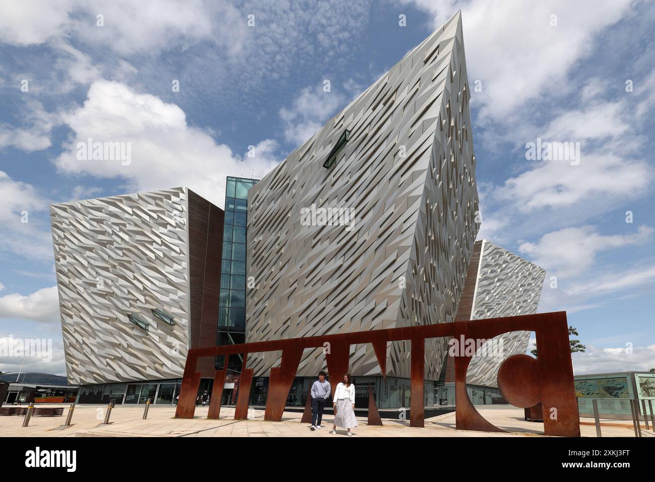 Die Titanic Belfast Besucherattraktion, Belfast, Nordirland, Großbritannien Stockfoto