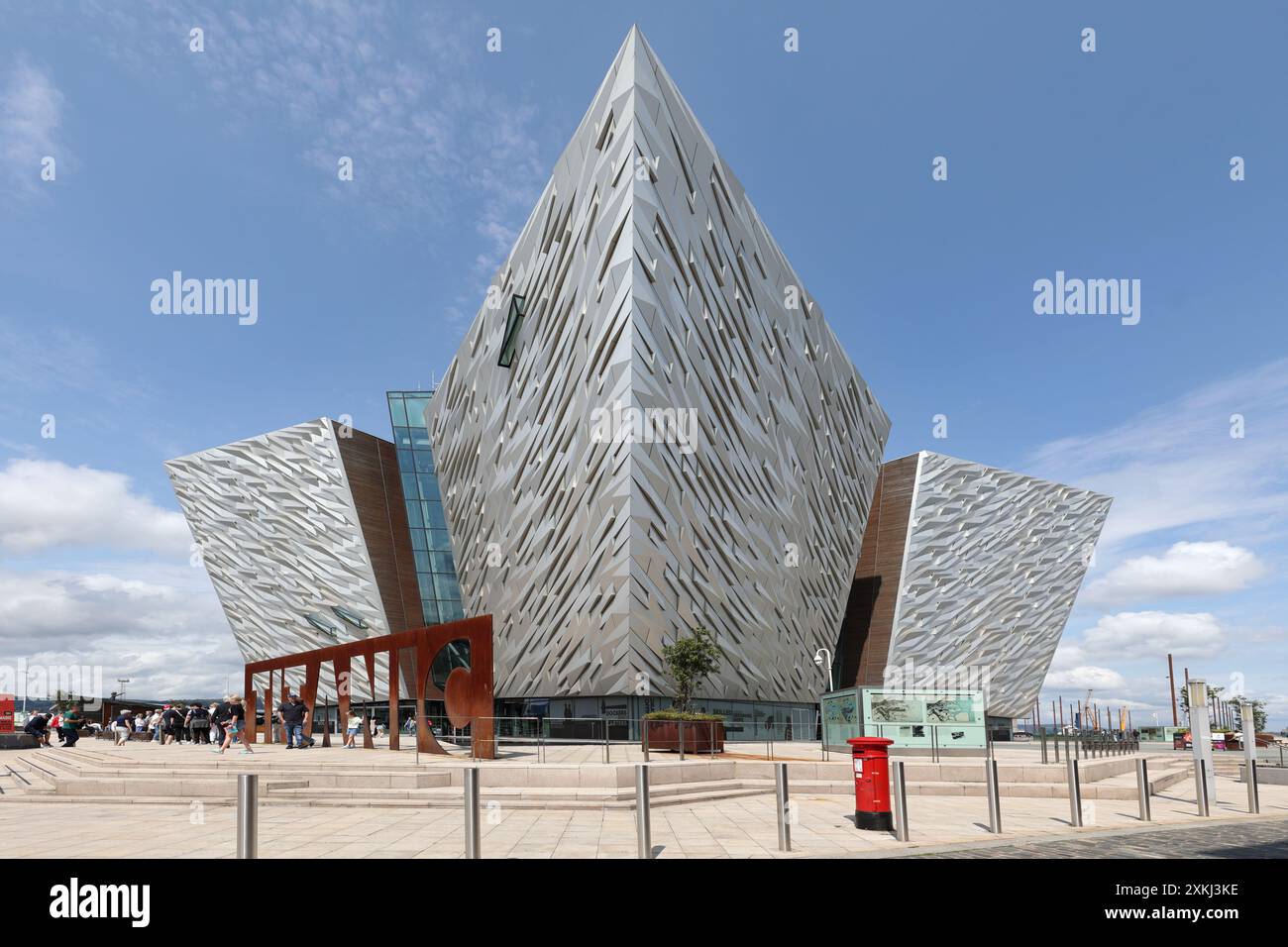 Die Titanic Belfast Besucherattraktion, Belfast, Nordirland, Großbritannien Stockfoto