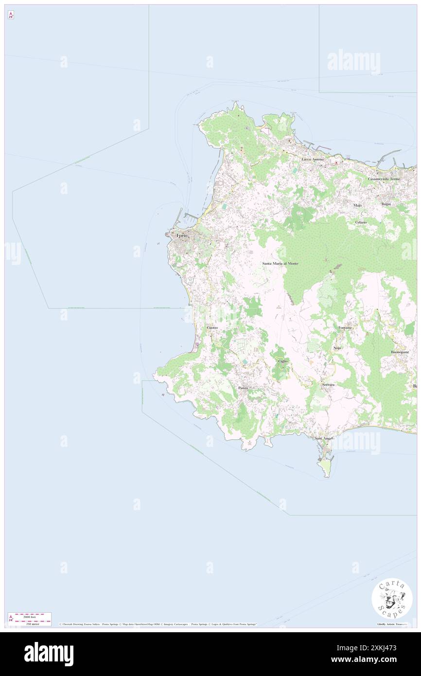 SORRISO THERMAE RESORT, Neapel, IT, Italien, Kampanien, n 40 43' 18'', N 13 51' 54'', Karte, Cartascapes Map, veröffentlicht 2024. Erkunden Sie Cartascapes, eine Karte, die die vielfältigen Landschaften, Kulturen und Ökosysteme der Erde enthüllt. Reisen Sie durch Zeit und Raum und entdecken Sie die Verflechtungen der Vergangenheit, Gegenwart und Zukunft unseres Planeten. Stockfoto