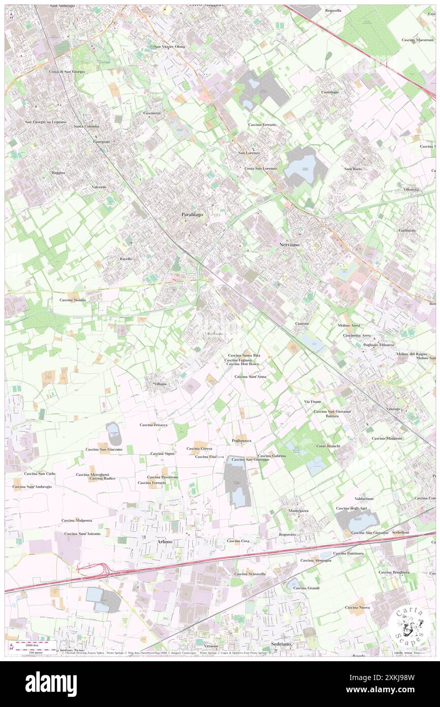 Villastanza, Città metropolitana di Milano, IT, Italien, Lombardei, N 45 32' 22'', N 8 57' 16''', Karte, Cartascapes Map, veröffentlicht 2024. Erkunden Sie Cartascapes, eine Karte, die die vielfältigen Landschaften, Kulturen und Ökosysteme der Erde enthüllt. Reisen Sie durch Zeit und Raum und entdecken Sie die Verflechtungen der Vergangenheit, Gegenwart und Zukunft unseres Planeten. Stockfoto