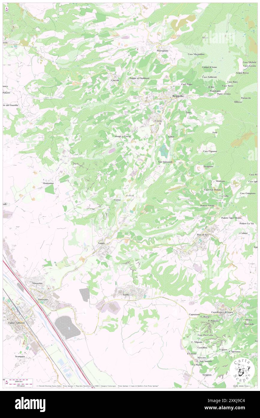 Ferraia, Provinz Florenz, IT, Italien, Toskana, n 43 39' 16'', N 11 31' 4'', Karte, Cartascapes Map, veröffentlicht 2024. Erkunden Sie Cartascapes, eine Karte, die die vielfältigen Landschaften, Kulturen und Ökosysteme der Erde enthüllt. Reisen Sie durch Zeit und Raum und entdecken Sie die Verflechtungen der Vergangenheit, Gegenwart und Zukunft unseres Planeten. Stockfoto