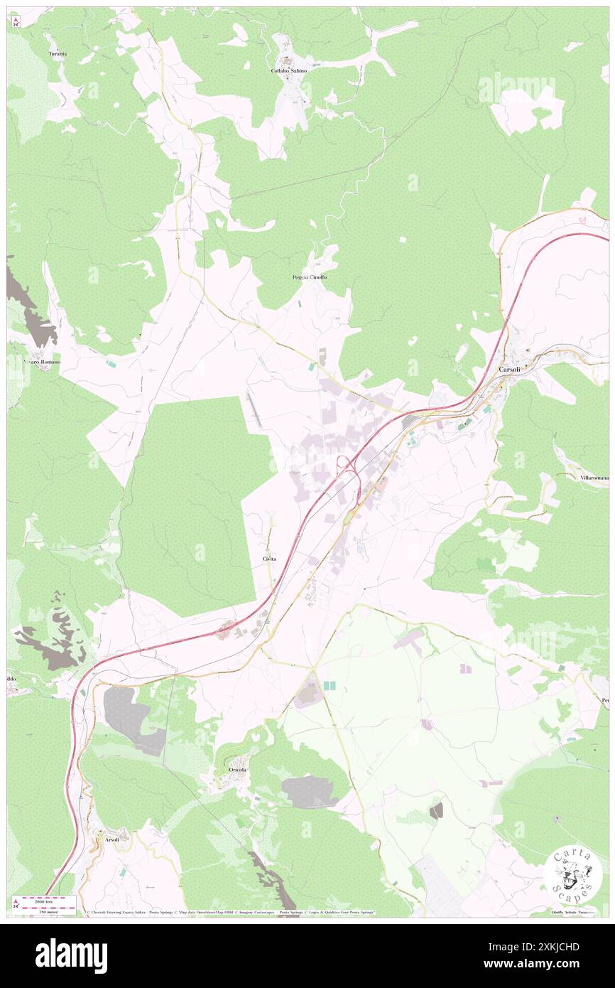 Le Campora, Provincia dell' Aquila, IT, Italien, Abruzzen, n 42 5' 14''', N 13 3' 4''', Karte, Cartascapes Map, veröffentlicht 2024. Erkunden Sie Cartascapes, eine Karte, die die vielfältigen Landschaften, Kulturen und Ökosysteme der Erde enthüllt. Reisen Sie durch Zeit und Raum und entdecken Sie die Verflechtungen der Vergangenheit, Gegenwart und Zukunft unseres Planeten. Stockfoto