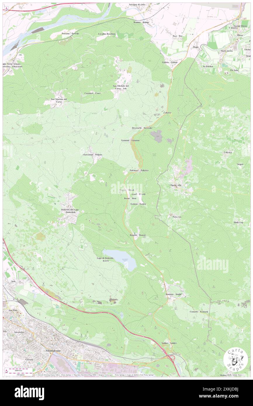 Micoli, Gorizia, IT, Italien, Friaul-Julisch Venetien, n 45 51' 1'', N 13 33' 46'', Karte, Cartascapes Map, veröffentlicht 2024. Erkunden Sie Cartascapes, eine Karte, die die vielfältigen Landschaften, Kulturen und Ökosysteme der Erde enthüllt. Reisen Sie durch Zeit und Raum und entdecken Sie die Verflechtungen der Vergangenheit, Gegenwart und Zukunft unseres Planeten. Stockfoto