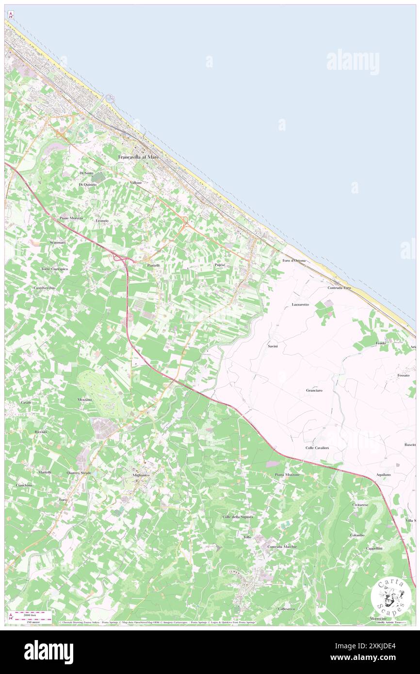 Damuccio, Provincia di Chieti, IT, Italien, Abruzzen, n 42 23' 17'', N 14 18' 32'', Karte, Cartascapes Map, veröffentlicht 2024. Erkunden Sie Cartascapes, eine Karte, die die vielfältigen Landschaften, Kulturen und Ökosysteme der Erde enthüllt. Reisen Sie durch Zeit und Raum und entdecken Sie die Verflechtungen der Vergangenheit, Gegenwart und Zukunft unseres Planeten. Stockfoto