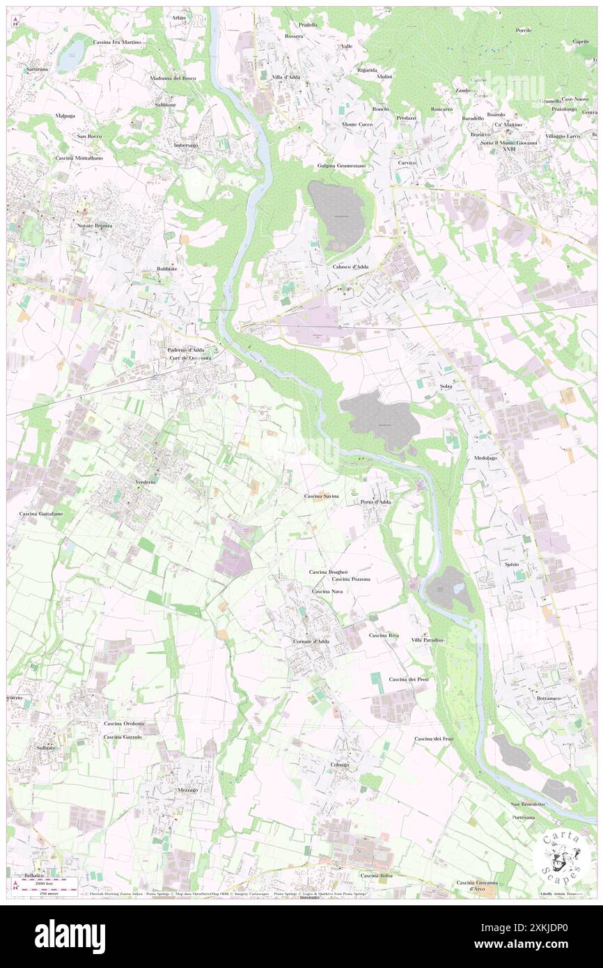 Cascina Fornace, Provincia di Lecco, IT, Italien, Lombardei, n 45 40' 9'', N 9 27' 51'', Karte, Cartascapes Map, veröffentlicht 2024. Erkunden Sie Cartascapes, eine Karte, die die vielfältigen Landschaften, Kulturen und Ökosysteme der Erde enthüllt. Reisen Sie durch Zeit und Raum und entdecken Sie die Verflechtungen der Vergangenheit, Gegenwart und Zukunft unseres Planeten. Stockfoto