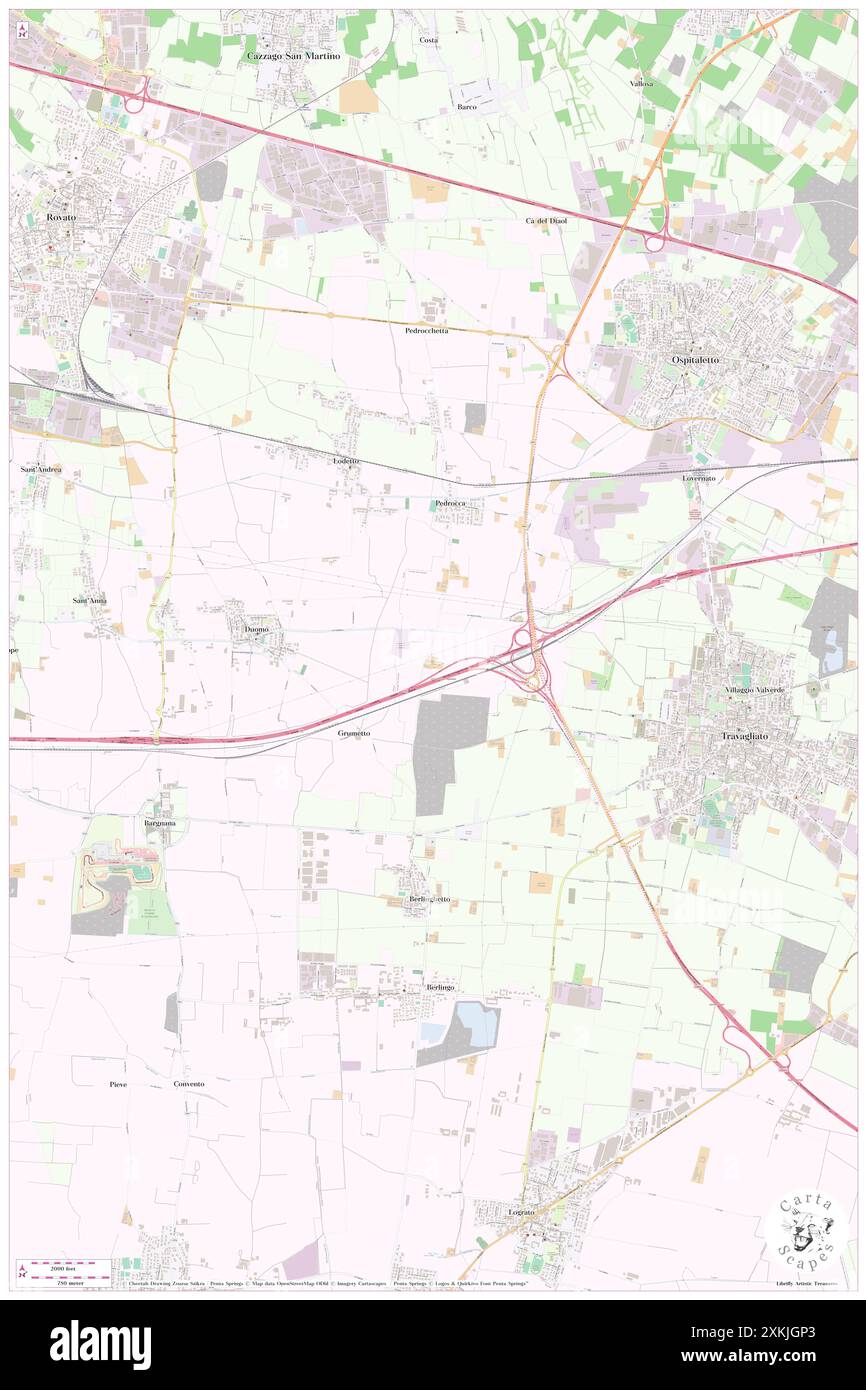 Casotto, Provincia di Brescia, IT, Italien, Lombardei, n 45 31' 51'', N 10 2' 34'', Karte, Cartascapes Map, veröffentlicht 2024. Erkunden Sie Cartascapes, eine Karte, die die vielfältigen Landschaften, Kulturen und Ökosysteme der Erde enthüllt. Reisen Sie durch Zeit und Raum und entdecken Sie die Verflechtungen der Vergangenheit, Gegenwart und Zukunft unseres Planeten. Stockfoto