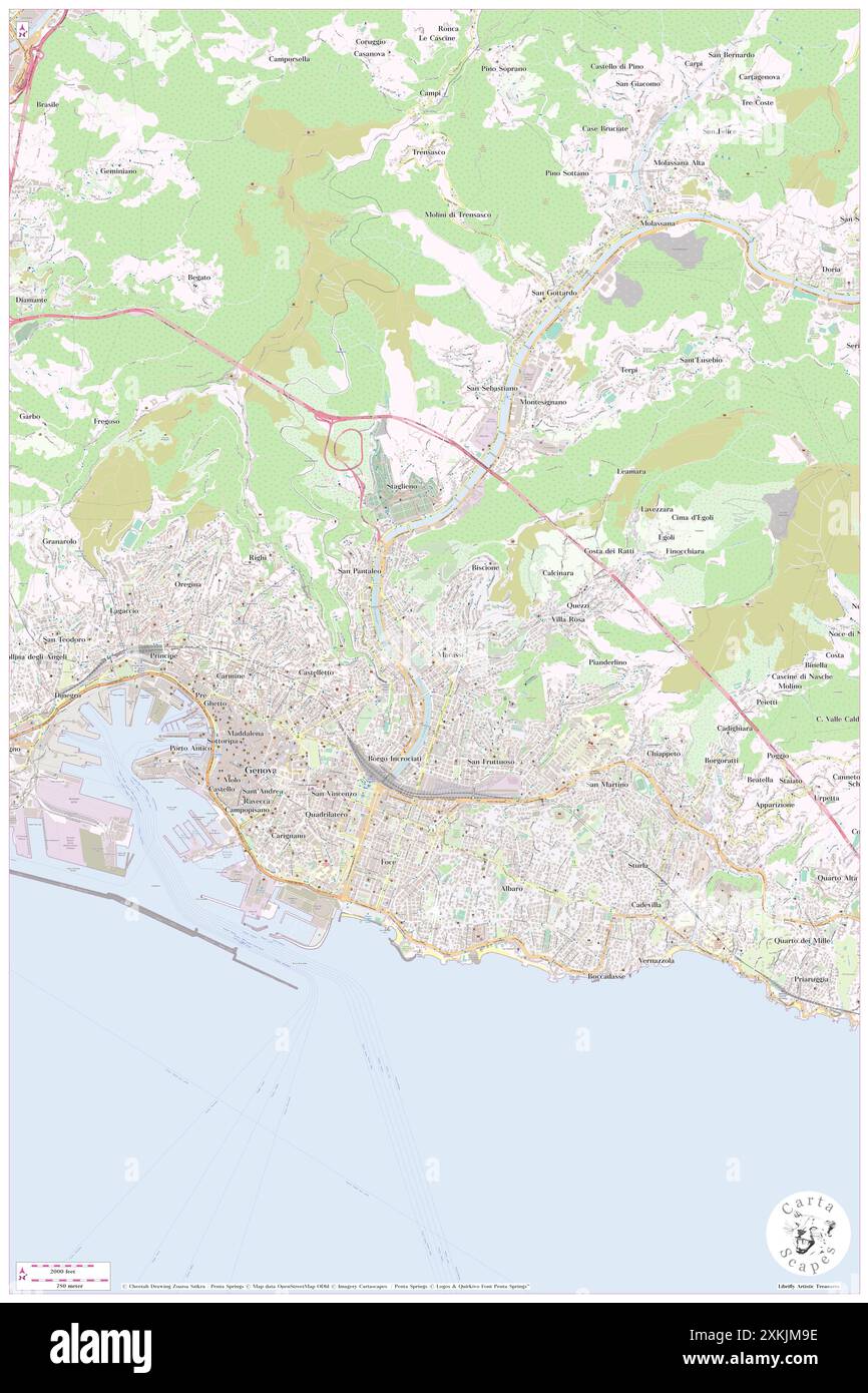 Marassi Map Marassi, Provincia di Genova, IT, Italien, Ligurien, n 44 25' 2'', N 8 ...
