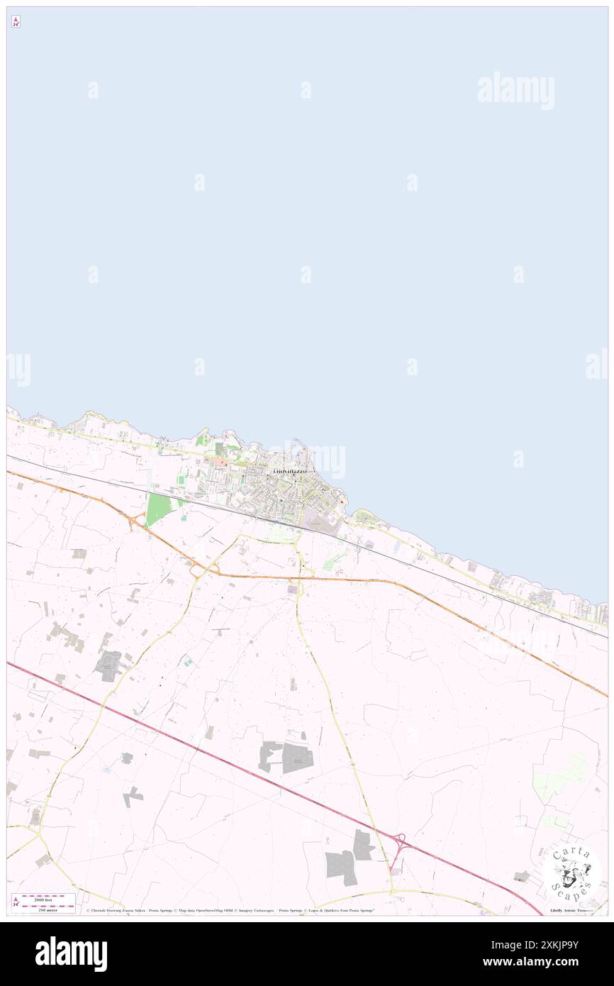 Palazzo Vernice, Bari, IT, Italien, Apulien, n 41 11' 19'', N 16 40' 28'', Karte, Cartascapes Map, veröffentlicht 2024. Erkunden Sie Cartascapes, eine Karte, die die vielfältigen Landschaften, Kulturen und Ökosysteme der Erde enthüllt. Reisen Sie durch Zeit und Raum und entdecken Sie die Verflechtungen der Vergangenheit, Gegenwart und Zukunft unseres Planeten. Stockfoto