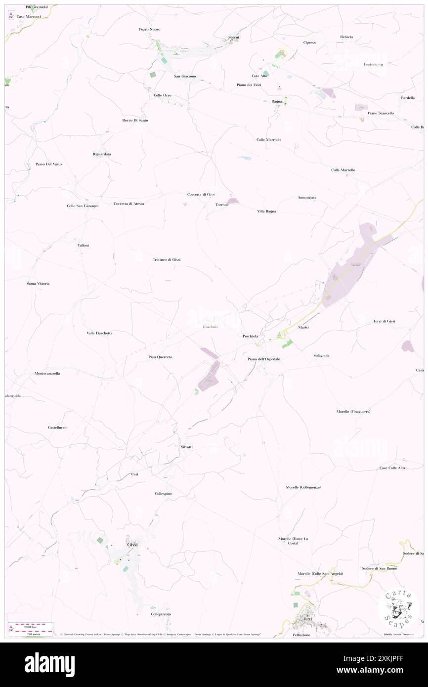 Rovelizio, Provincia di Chieti, IT, Italien, Abruzzen, n 42 3' 39''', N 14 33' 55''', Karte, Cartascapes Map, veröffentlicht 2024. Erkunden Sie Cartascapes, eine Karte, die die vielfältigen Landschaften, Kulturen und Ökosysteme der Erde enthüllt. Reisen Sie durch Zeit und Raum und entdecken Sie die Verflechtungen der Vergangenheit, Gegenwart und Zukunft unseres Planeten. Stockfoto