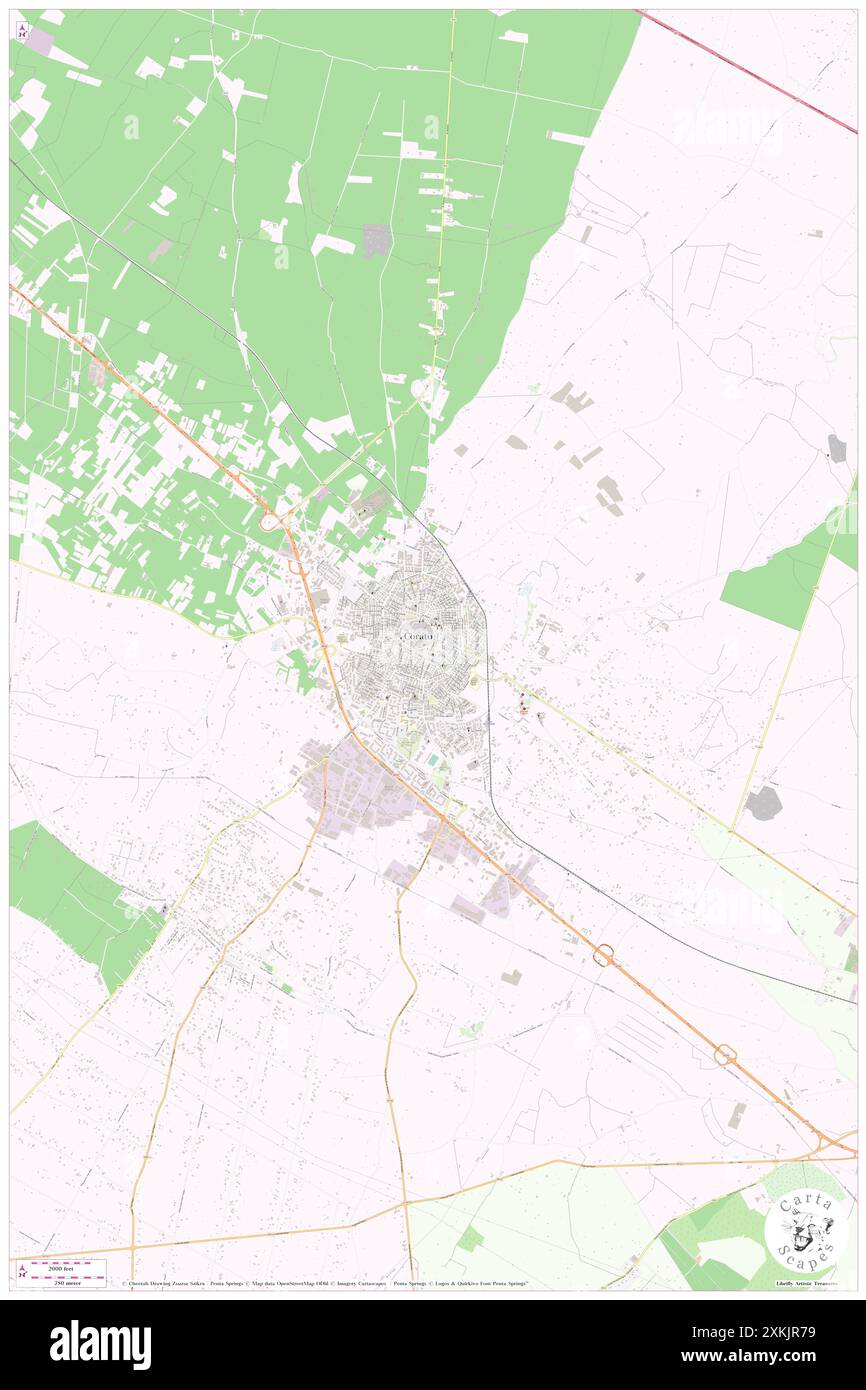 Piazza Bolivar Simon, Bari, IT, Italien, Apulien, n 41 9' 5''', N 16 24' 47'', Karte, Cartascapes Map, veröffentlicht 2024. Erkunden Sie Cartascapes, eine Karte, die die vielfältigen Landschaften, Kulturen und Ökosysteme der Erde enthüllt. Reisen Sie durch Zeit und Raum und entdecken Sie die Verflechtungen der Vergangenheit, Gegenwart und Zukunft unseres Planeten. Stockfoto