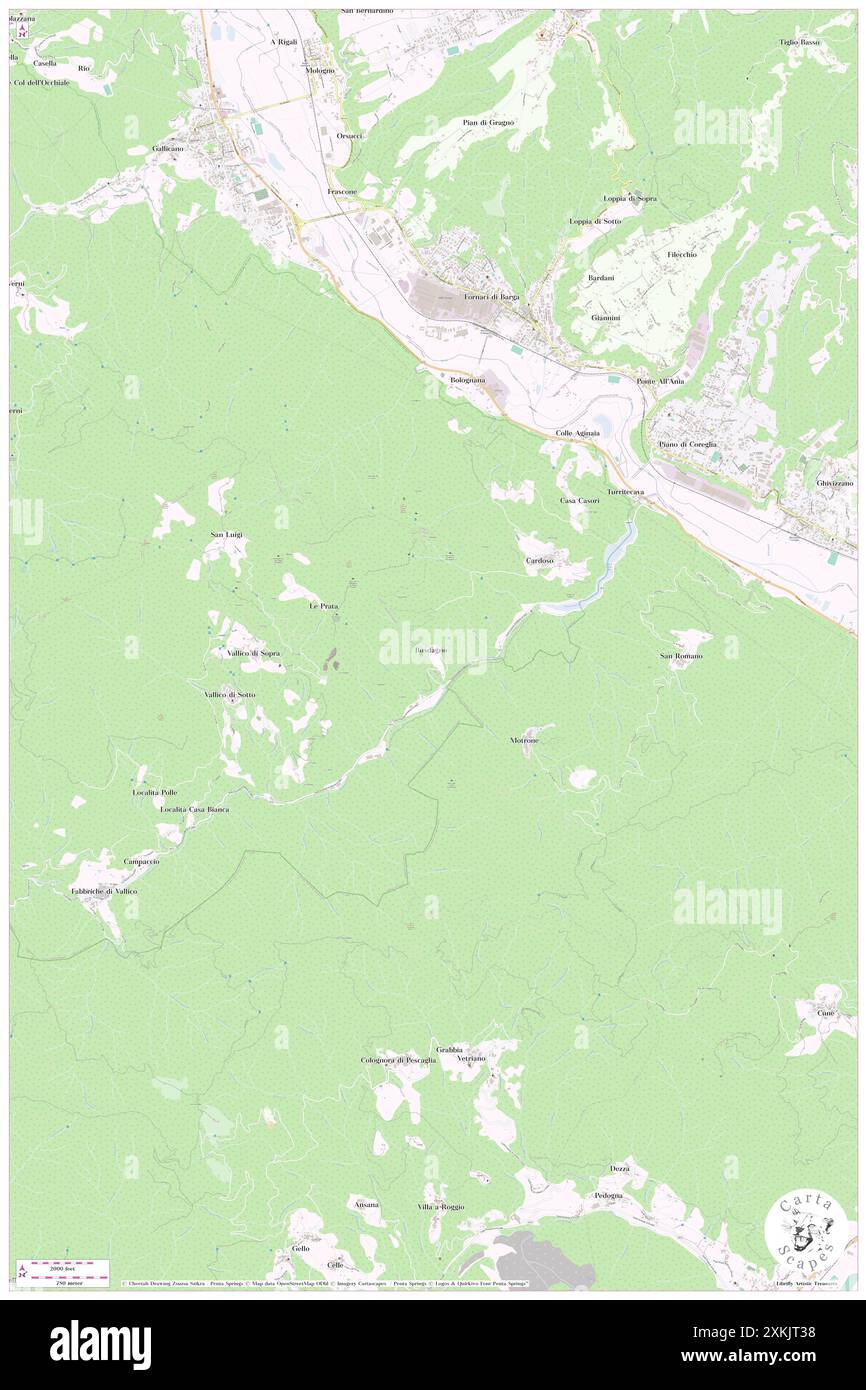 Busdagno, Provincia di Lucca, IT, Italien, Toskana, n 44 1' 4'', N 10 28' 2'', Karte, Cartascapes Map, veröffentlicht 2024. Erkunden Sie Cartascapes, eine Karte, die die vielfältigen Landschaften, Kulturen und Ökosysteme der Erde enthüllt. Reisen Sie durch Zeit und Raum und entdecken Sie die Verflechtungen der Vergangenheit, Gegenwart und Zukunft unseres Planeten. Stockfoto